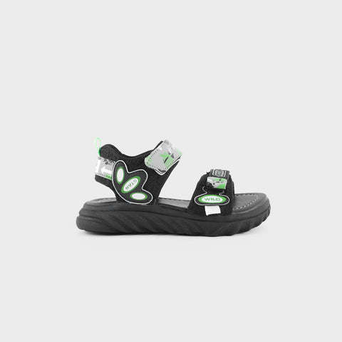 KID SANDAL KF-200007 BLACK MULTI