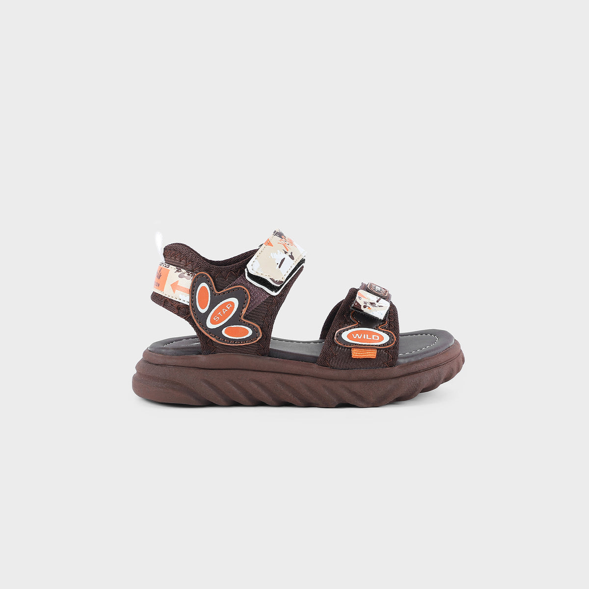 KID SANDAL KF-200007 BROWN MULTI