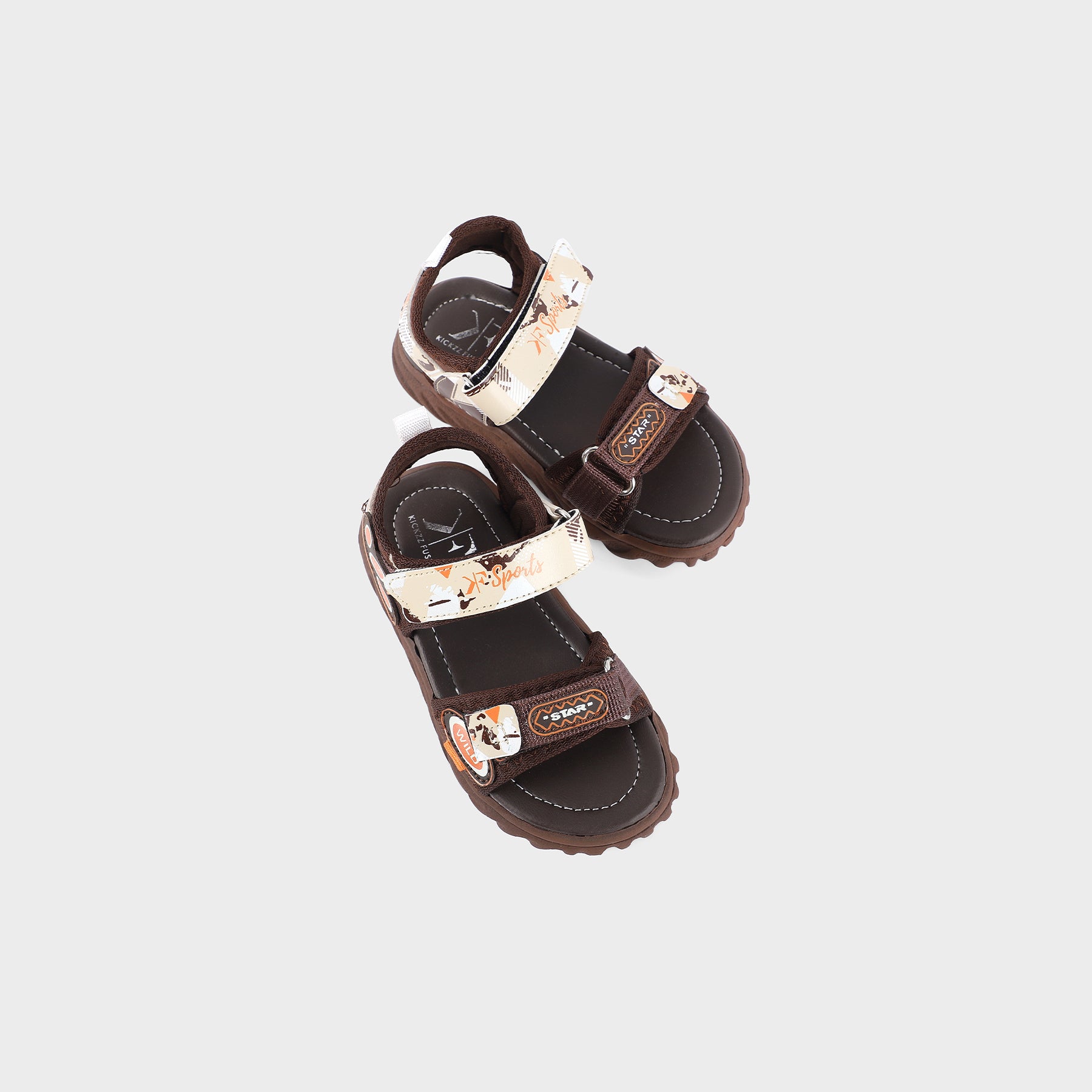 KID SANDAL KF-200007 BROWN MULTI